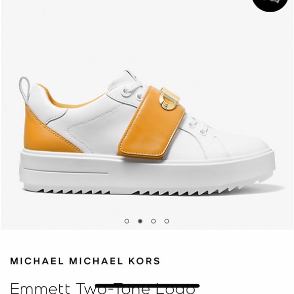 MICHAEL KORS
Emmett Two-Tone Logo
Embellished Leather Sneaker/ 7,5 - Picture 2 of 8